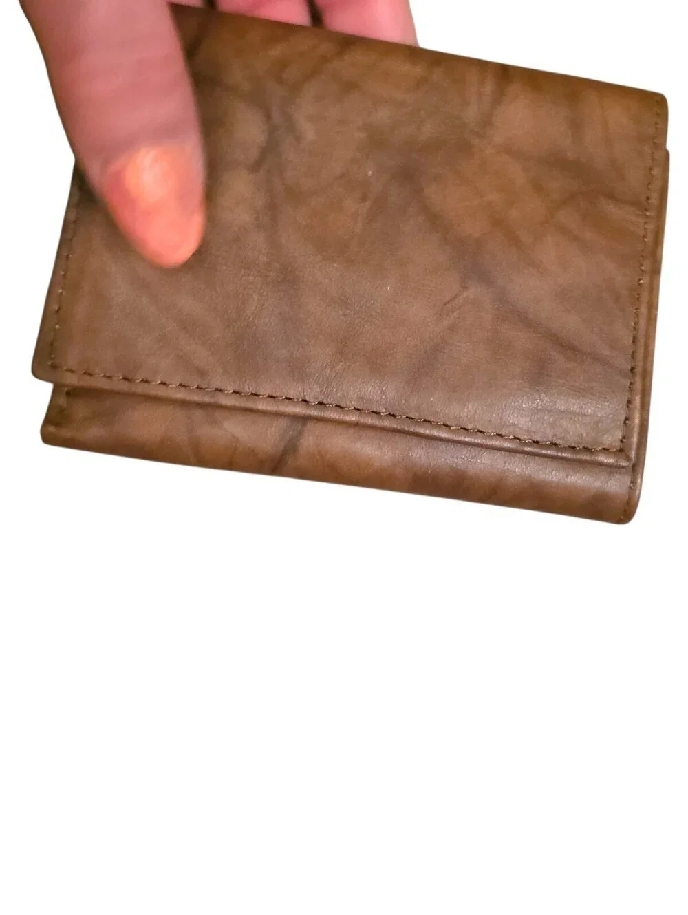 NWT ROLFS Brown Leather Men's Wallet Organizer Brown Valet Leather